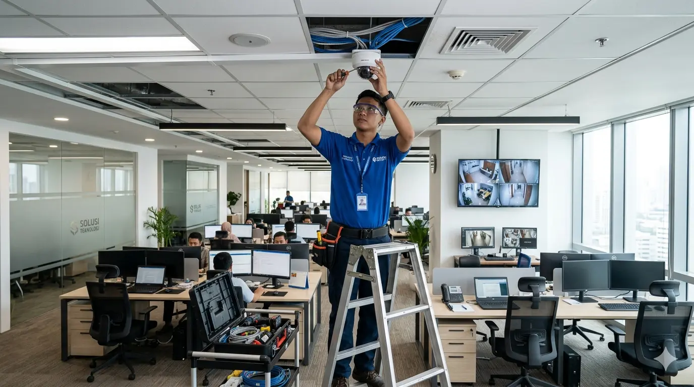 Biaya pasang cctv untuk kantor 200 meter persegi