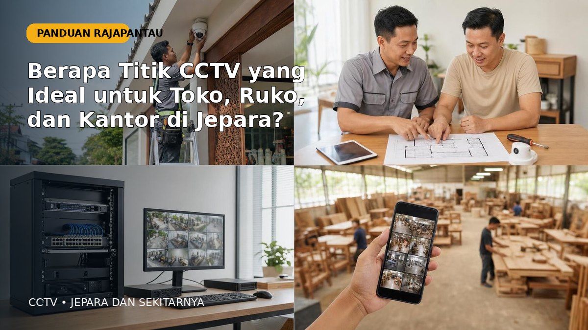Berapa Titik CCTV yang Ideal untuk Toko, Ruko, dan Kantor di Jepara? | RajaPantau
