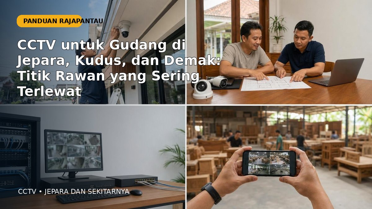 CCTV untuk Gudang di Jepara, Kudus, dan Demak: Titik Rawan yang Sering Terlewat | RajaPantau