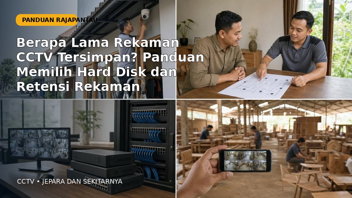Berapa Lama Rekaman CCTV Tersimpan? Panduan Memilih Hard Disk dan Retensi Rekaman | RajaPantau